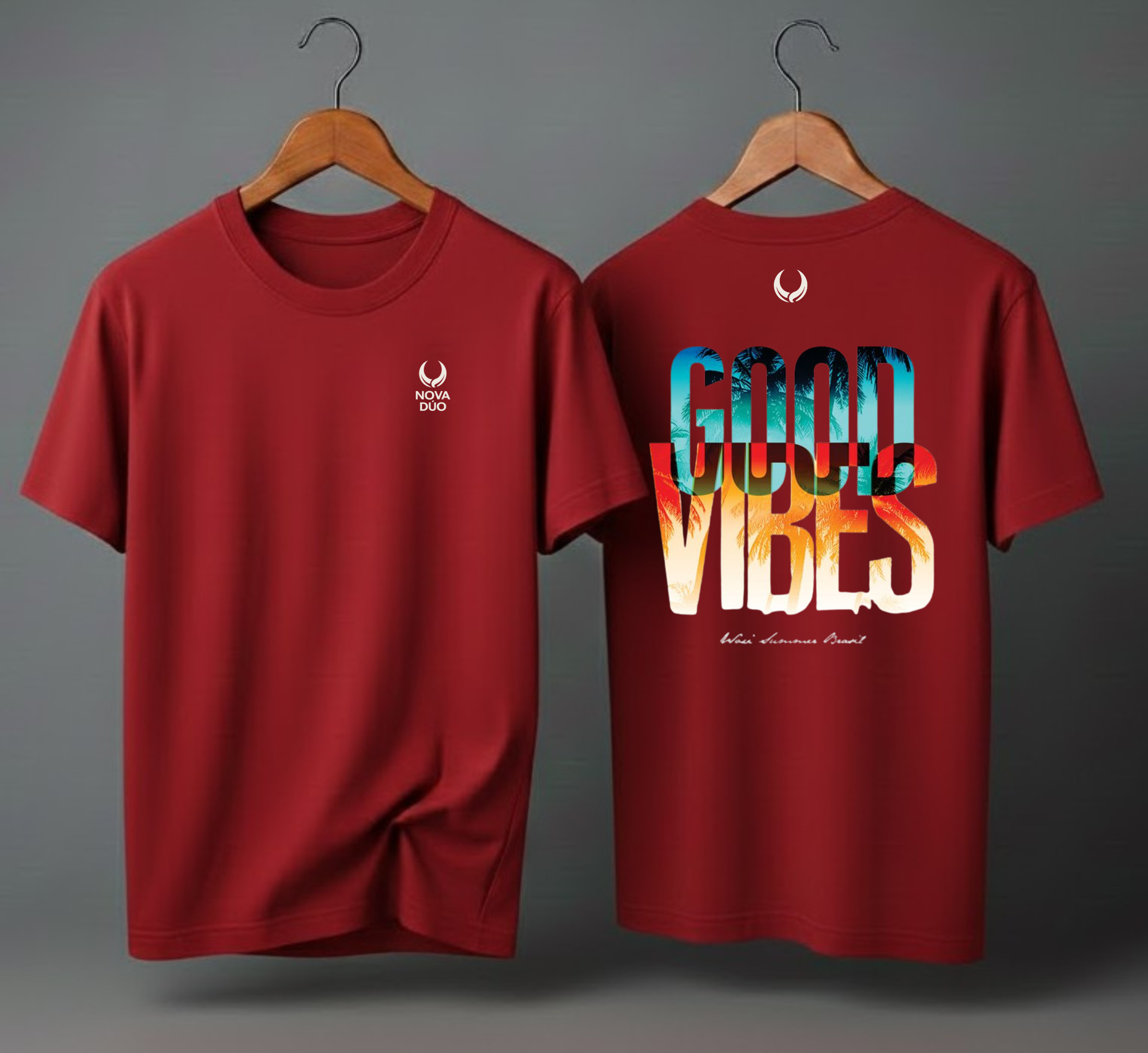 Remera Good Vibes Roja